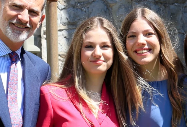 El pequeño collar de Leonor ha acaparado todas las miradas.