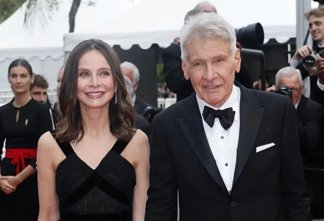 Harrison Ford con su mujer, la actriz Calista Flockhart.