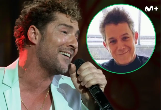 David Bisbal y Alejandro Sanz en un montaje.