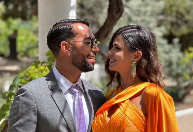 Omar Sánchez y Marina Ruiz presumieron de amor en una boda (Instagram)