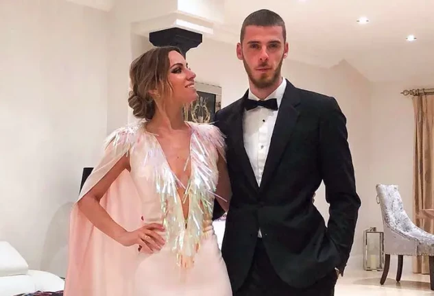 Edurne y DeGea vestidos de boda.