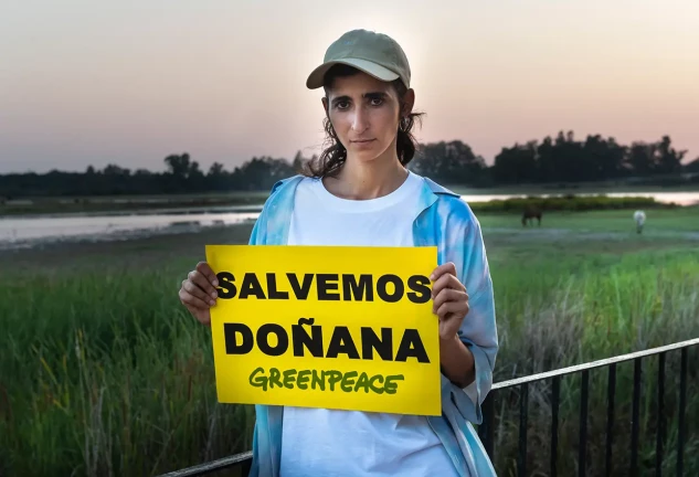 Alba Flores campaña Greenpeace.