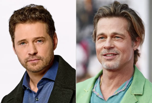 Jason Priestley y Brad Pitt