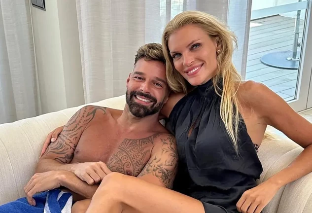 Ricky Martin con Esther Cañadas.