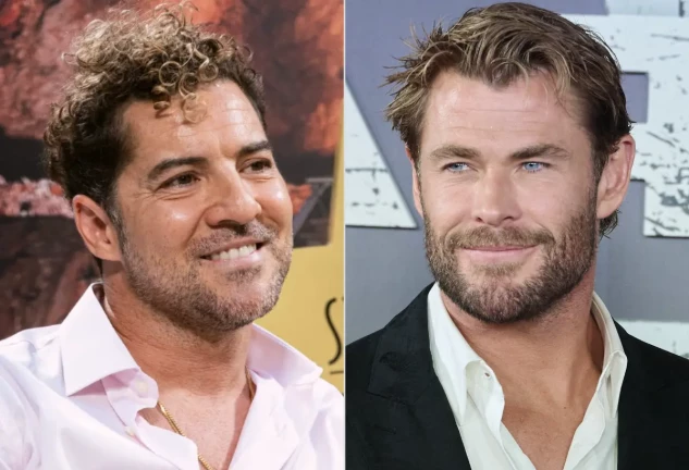 David Bisbal y Chris Hemsworth.