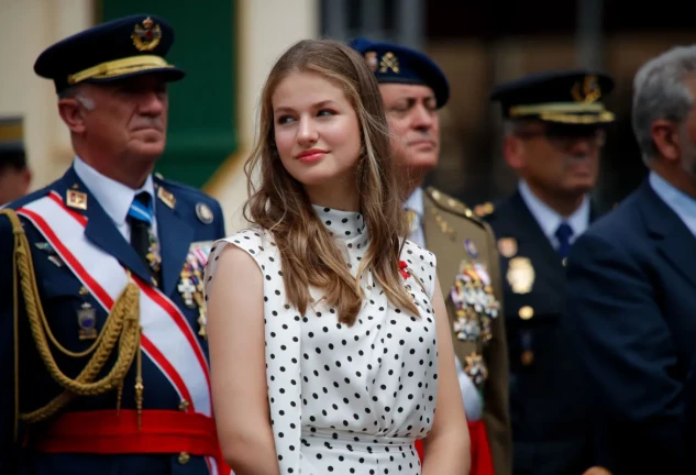 La princesa Leonor, en su visita a la Academia Militar de Zaragoza el pasado julio.