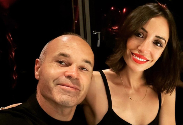 Anna Ortiz y Andrés Iniesta, en una imagen de redes sociales.