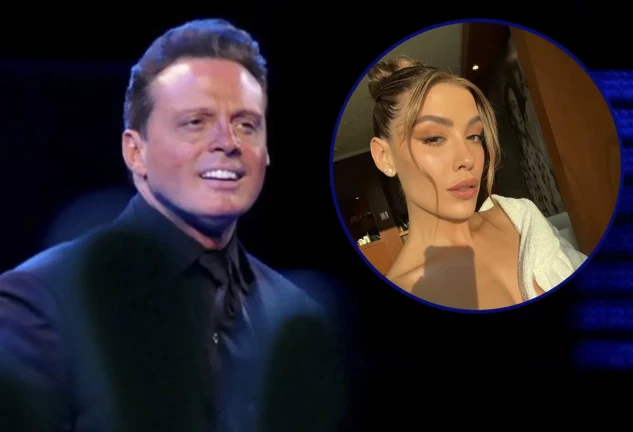 Luis Miguel en un montaje con su hija Michelle