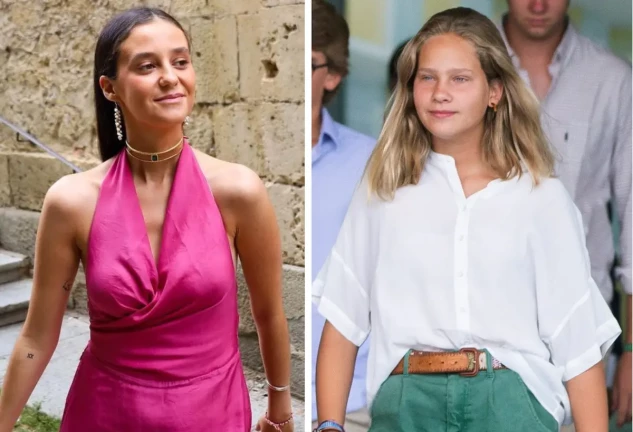 Victoria Federica e Irene Urdangarin en un montaje.