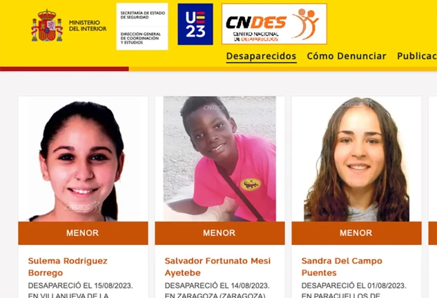 Tres niños han desaparecido en España