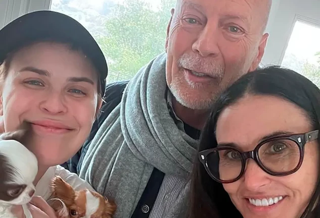 Bruce Willis junto a su hija