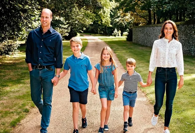 Los príncipes de Gales en familia.