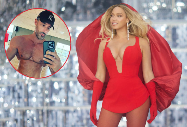 Beyoncé y su atractivo guardaespaldas.