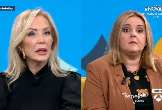 Pilar Vidal y Carmen Lomana, en 'Espejo público'.