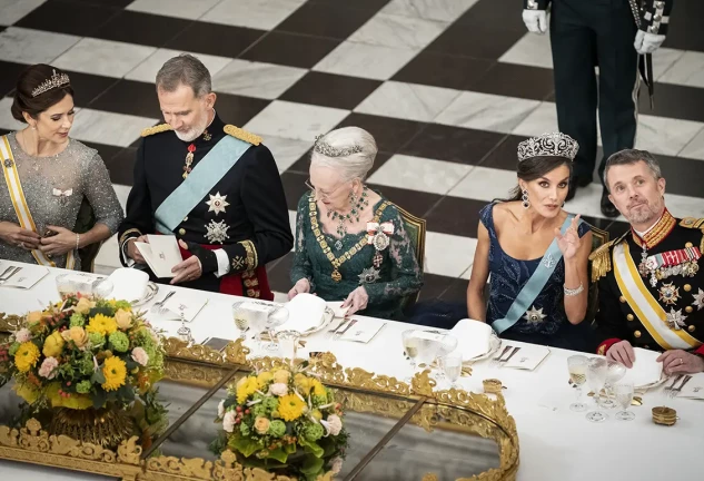 La cena de gala en Copenhague fue un tanto incómoda.