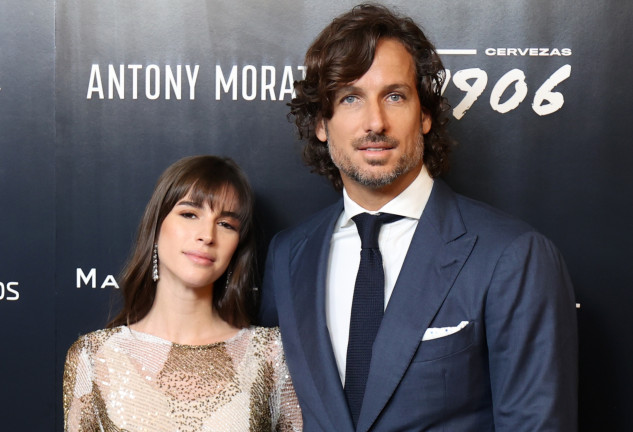 Sandra Gago y Feliciano López durante la entrega de los Premios Hombre del Año Esquire que se celebra en el Casino de Madrid, a 14 de diciembre de 2022, en Madrid (España).