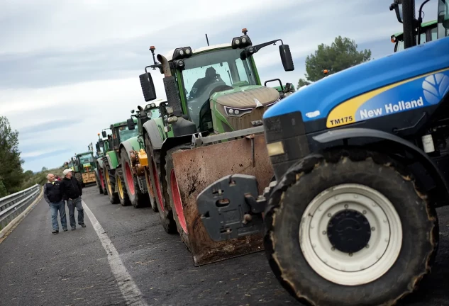 agricultores carretera