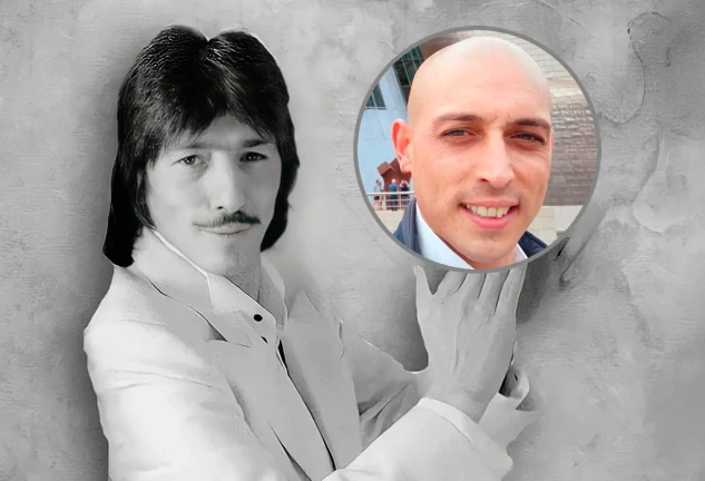 Una imagen retrospectiva de Jeros. Dcha., su presunto hijo.