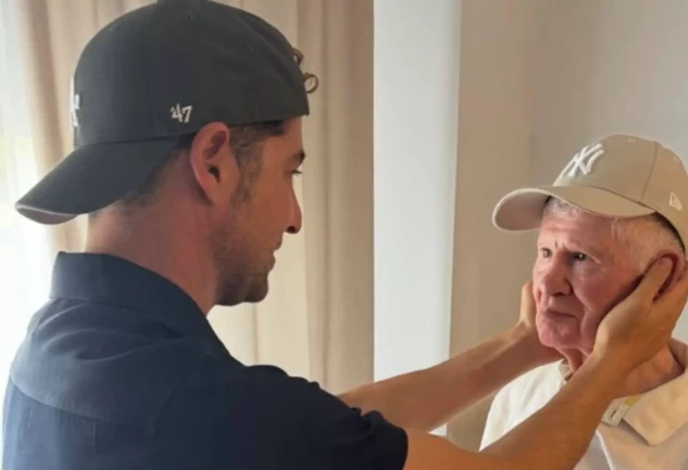 David Bisbal con su padre, José Bisbal