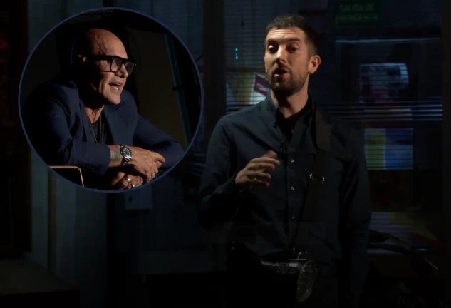 David Broncano y Kiko Matamoros en el programa de 'La Revuelta' grabado sin público tras el apagón generalizado de electricidad en España
