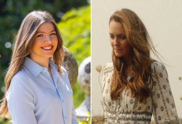 La infanta Sofía y Kate Middleton.