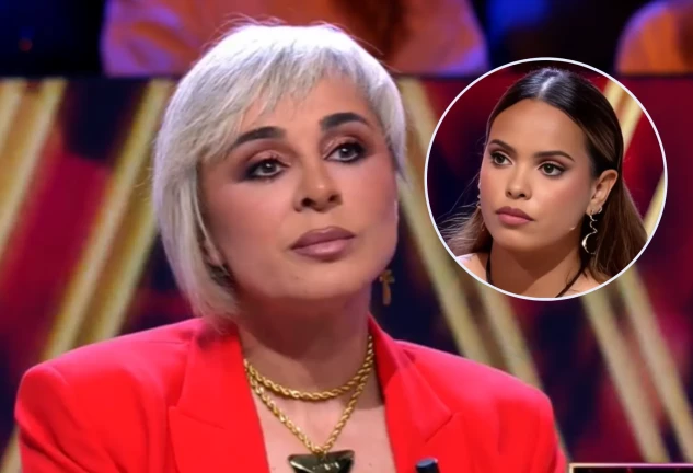 Ana María Aldón en De viernes, en un montaje con Gloria Camila