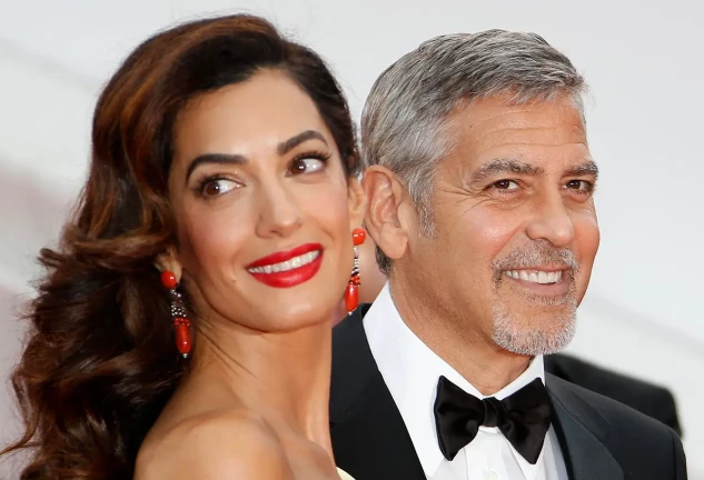 George Clooney y Amal Clooney.