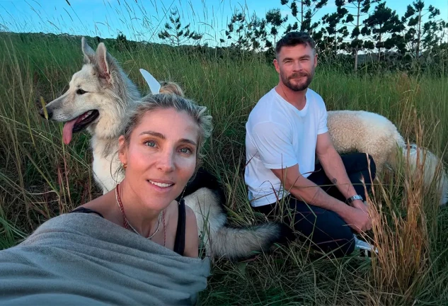 elsa pataky chris hemsworth perros