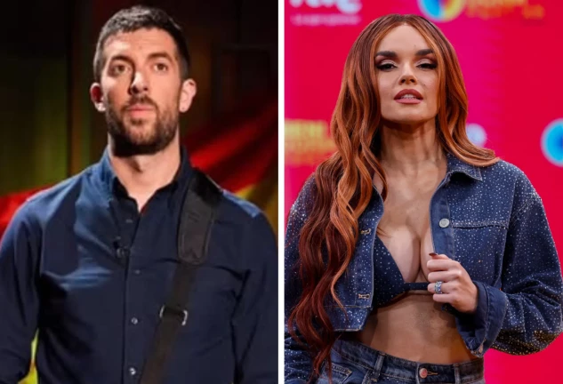 Broncano y Melody en un montaje, serios, para ilustrar una noticia de su pique