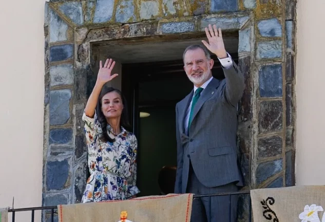 Felipe y Letizia en Guadalupe (Cáceres).