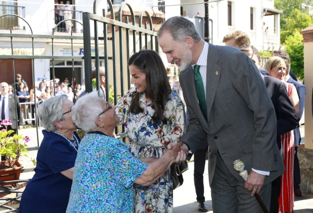 Felipe y Letizia en Guadalupe (Cáceres).