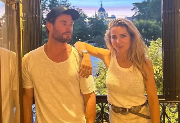 Elsa Pataky y Chris Hemsworth en una imagen de redes