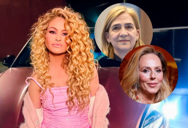 Paulina Rubio, la infanta Cristina y Rocío Carrasco.
