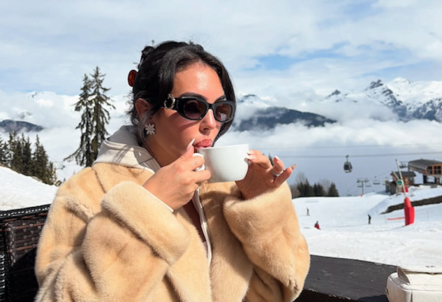 georgina rodríguez en la nieve