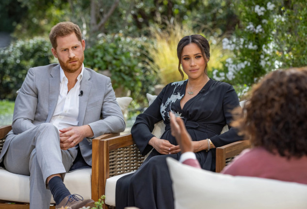 Príncipe Harry y Meghan Markle en una entrevista