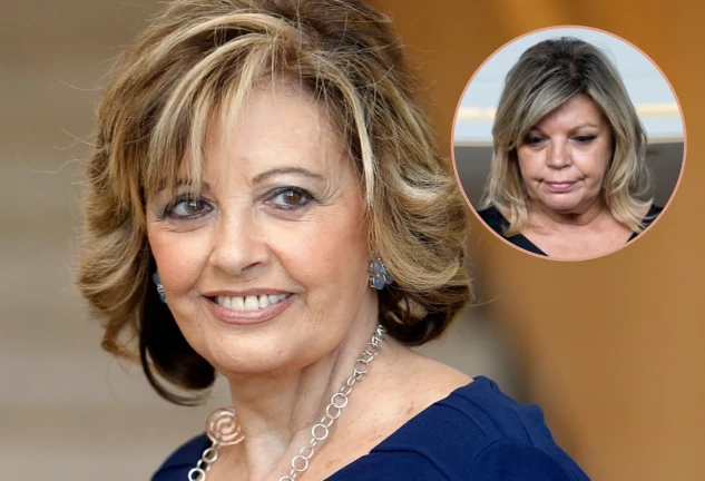 Terelu Campos en un montaje con su madre, María Teresa Campos