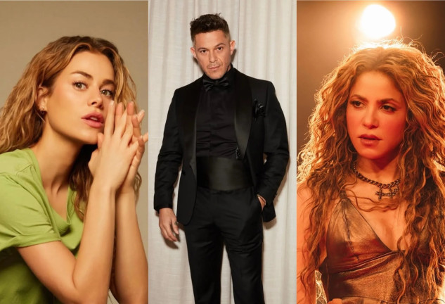 Candela Márquez, Alejandro Sanz y Shakira