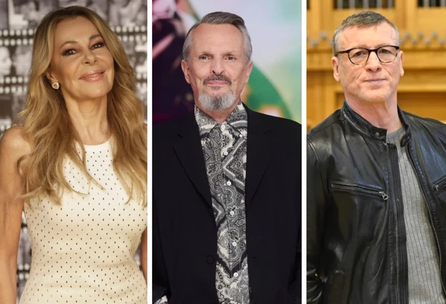 Ana Obregón, Miguel Bosé y Nacho Duato.