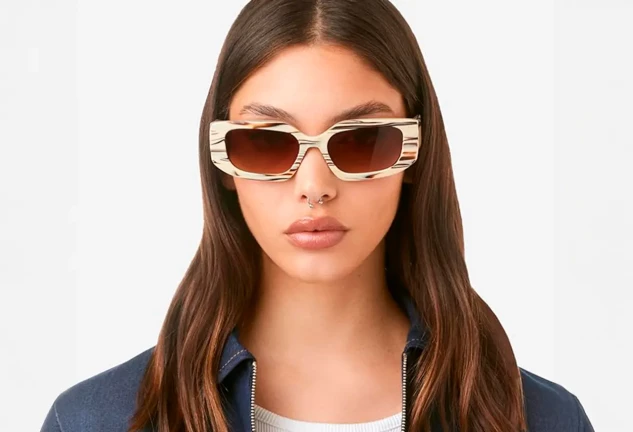 Gafas de sol rectangulares estilo años 90 con protección UV