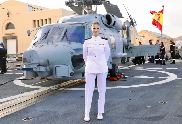 La Princesa Leonor recién llegada a Gran Canarias