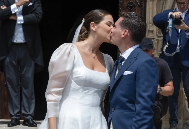 Chema Esteban y Lorena Elorriaga, recién casados