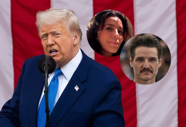 Donald Trump, Pedro Pascal y Eva Longoria.