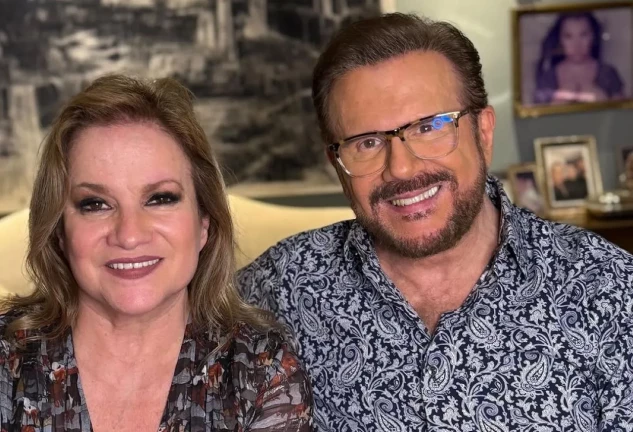 Lucía y Joaquín Galán, Pimpinela, en una imagen de redes