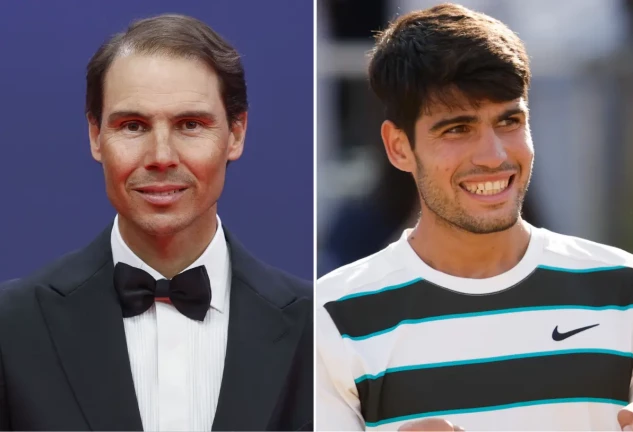 Rafa Nadal y Carlos Alcaraz.