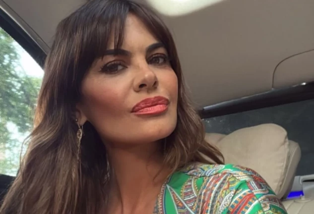 María José Suárez en el coche en una imagen de redes.