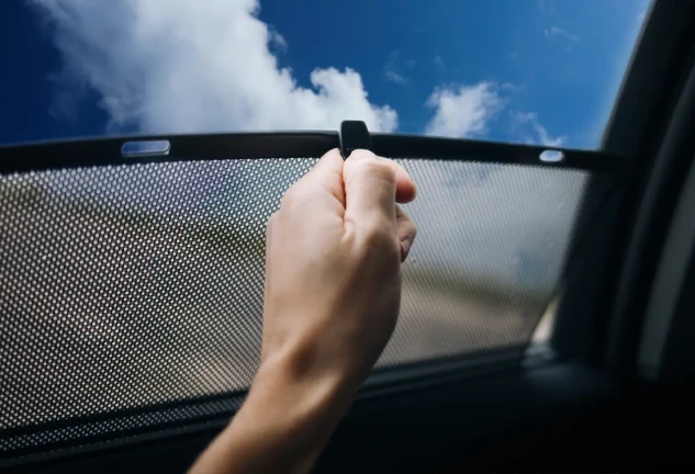 Parasol trasero para coche con protección UV y privacidad para niños y mascotas