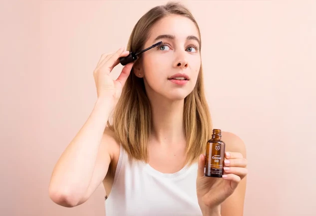 Aceite de ricino orgánico prensado en frío para cabello, pestañas y piel