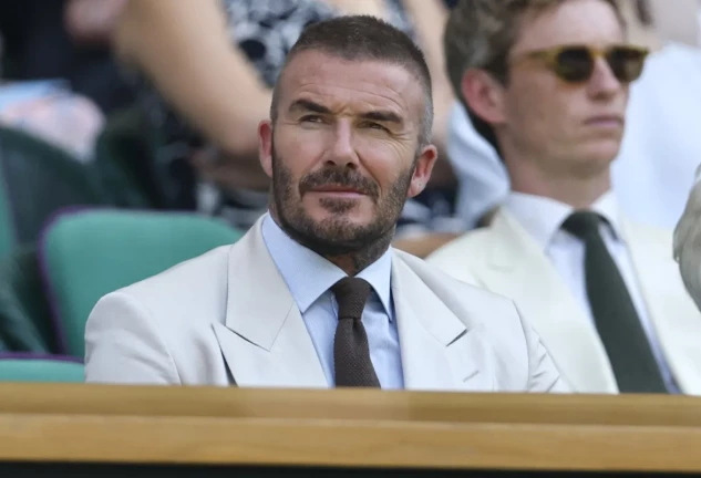 David Beckham en Wimbledon en el partido de Carlos Alcaraz con escayola