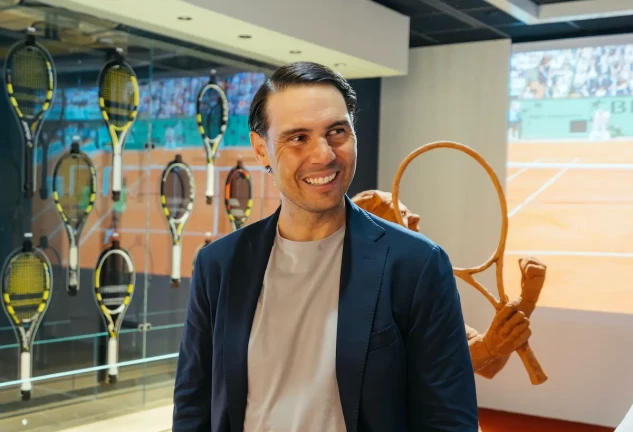 Rafa Nadal sonriendo