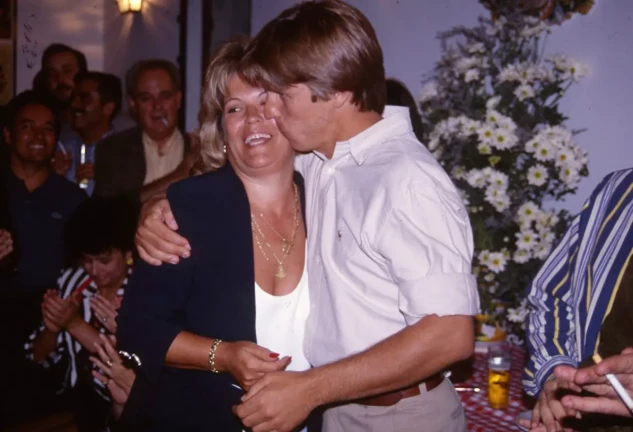 Manuel Díaz 'El Cordobés' con su madre.